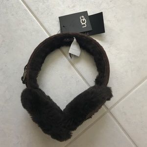 Dark brown UGG earmuffs